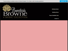 Tablet Screenshot of bowerbirdandbrowne.com